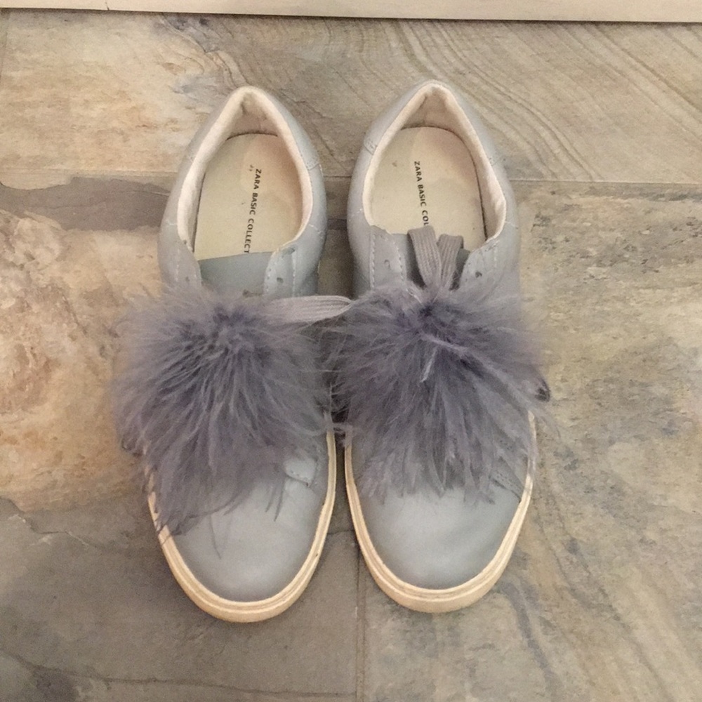 Baby blue Zara sneakers
